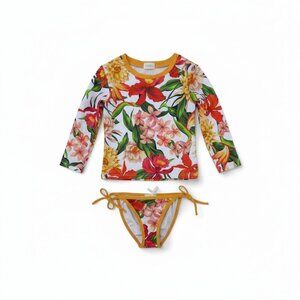 PACIFIC RAINBOW - SWIMMING SET - FLORAL - 4Y - NEW NO TAG